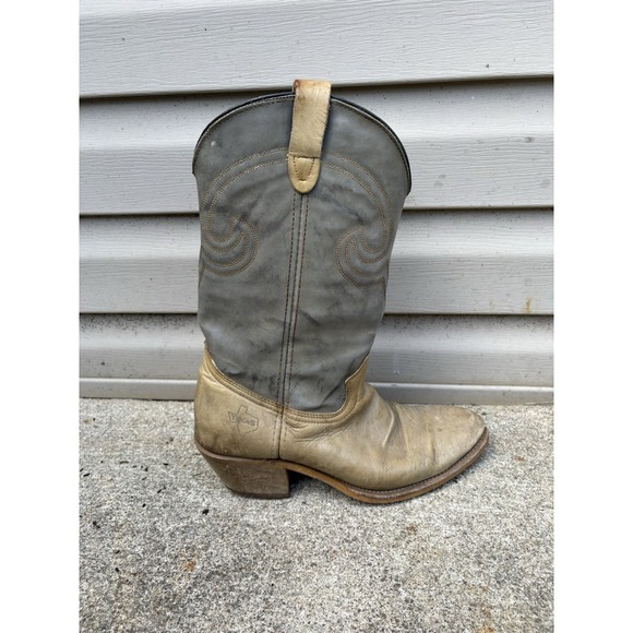 Texas Other - Vtg Texas Two Tone Gray 8 EE Men's Western Boots Cowboy‎